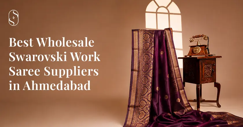 Swarovski Work Saree