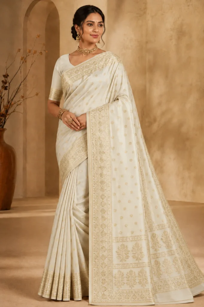 Polyester Jacquard Saree