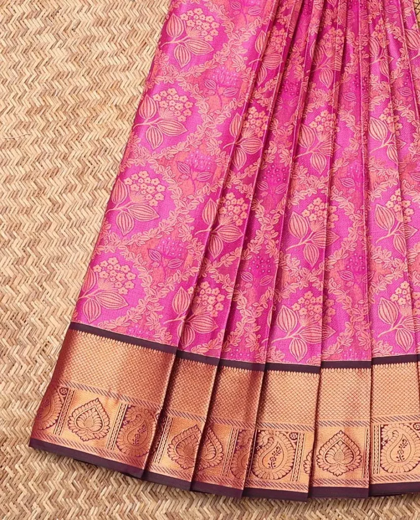 Polyester Jacquard Saree